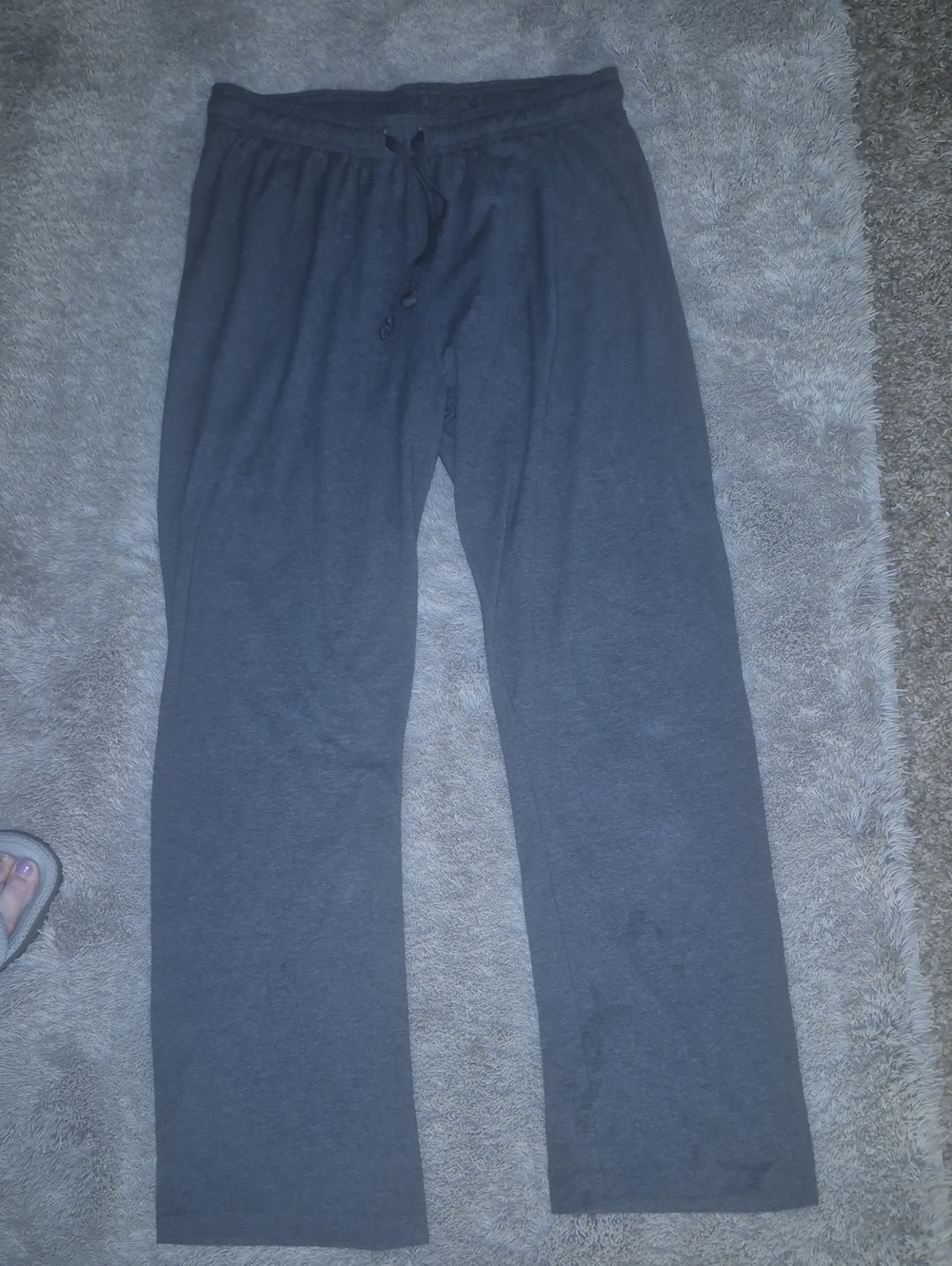 Womens Dark Gray Lounge Pants - Comfortable Drawstring Waist